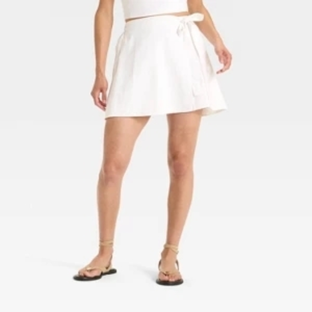 White Wrap Skirt